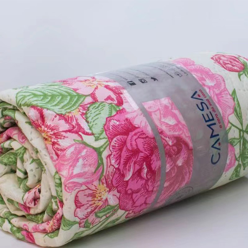 003-Ultrasonic Rose Printed Blødt sengetæppe