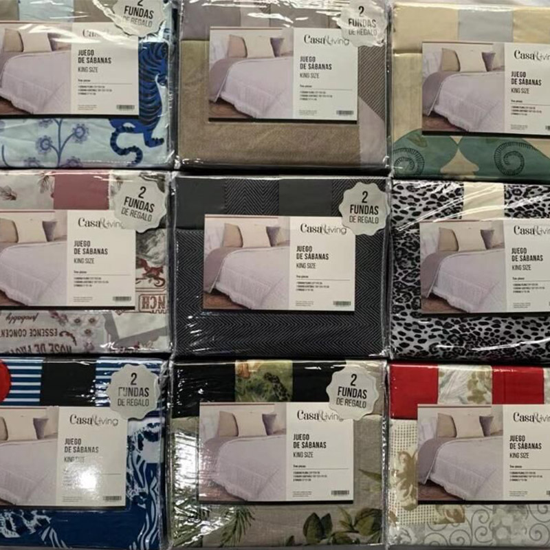 006-trykt polyester mikrofiber og nåle bomuld sengetøj sæt