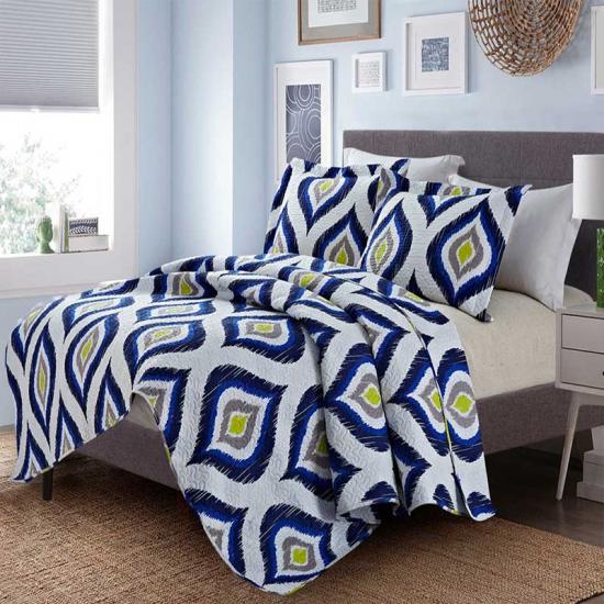 King Size komfortable trykte Sherpa Reverse Quilts dyner