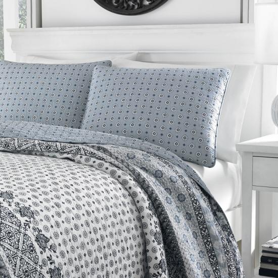 cxmicrotex Boho Stripe Cottontage Quilt Sæt Syning Sengetøj