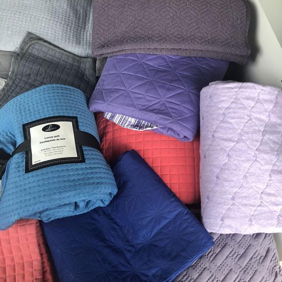 cxmicrotex Grey Channel Pinsonic sengetæppetæppe