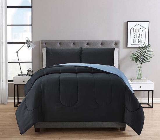 cxmicrotex Vendbar 3PC Comforter Solid Sengesæt