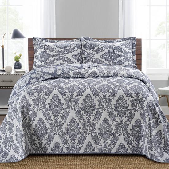 cxmicrotex Damask Jacquard Sengetæpper Quiltet Sengesæt