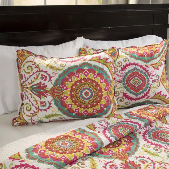 3-delt patchwork Sherpa Reverse Quilt Sæt