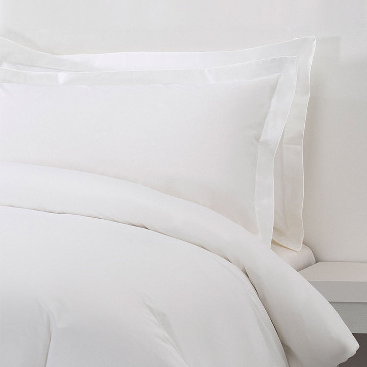4 stykker høj kvalitet miljøvenlig blød hele sæsonen mikrofiber bomuld Bambus Hotel sengetøj luksus hvid queen size sengetøj sæt